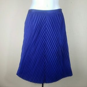 Topshop Blue Pleated Skirt